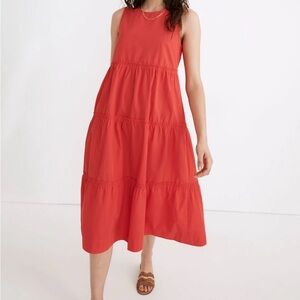 Madewell Bright Red maxi dress